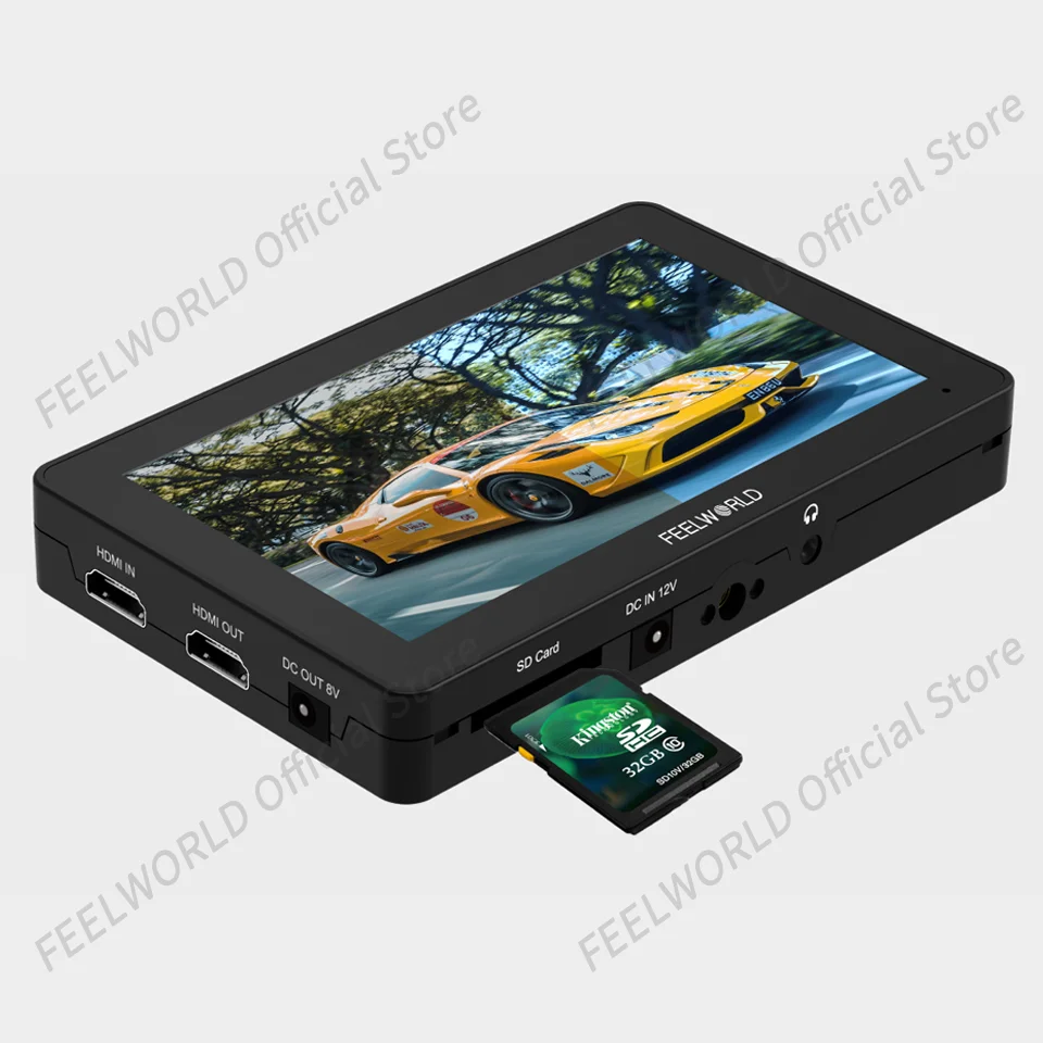 Imagem -04 - Feelworld-monitor Portátil Touch Screen Câmera Dslr Full hd 1920x1080 Suporte de Assistência a Foco de Vídeo f6 Plus 5.5 3d Lut 4k Hdm