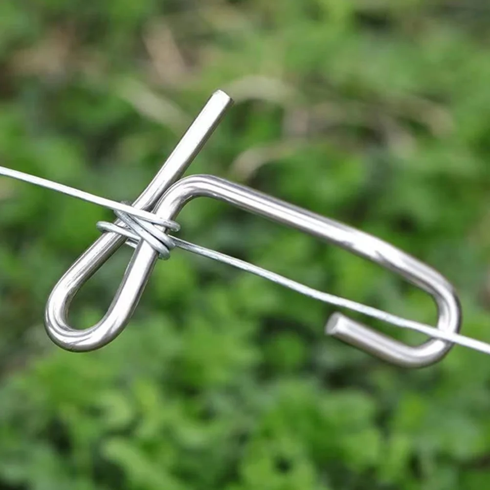 10 Pcs Fence Repair Tools Steel Wire Garden Tensioner Hooks for Hanging Chicken Fencing Tightener Small Metal Strainer Creative