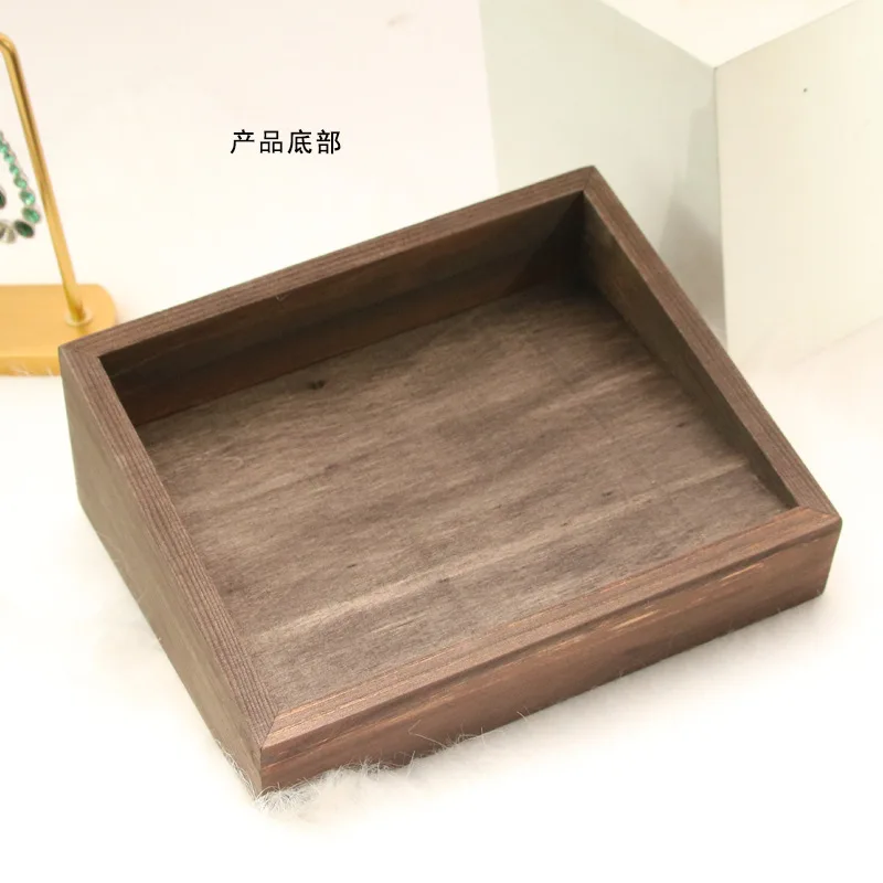 Jewelry tray high-end jewelry display plate ring earrings bracelet receive PanDian use the pallet wood jewelry box