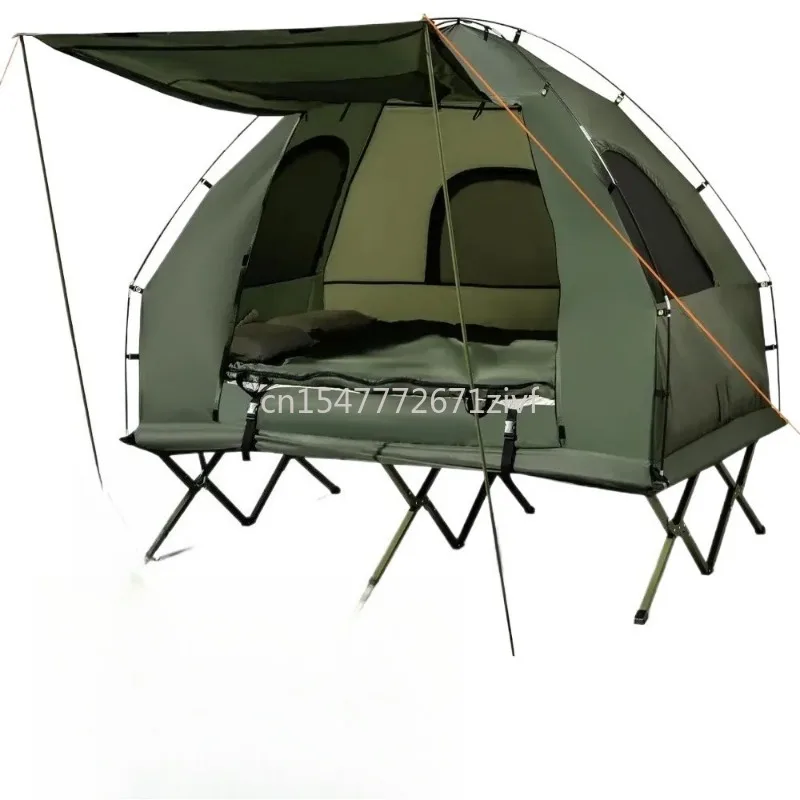 

A 5-in-1 Folding Camping Bed with A Camping Tent and Carrying Bag That Can Be Raised