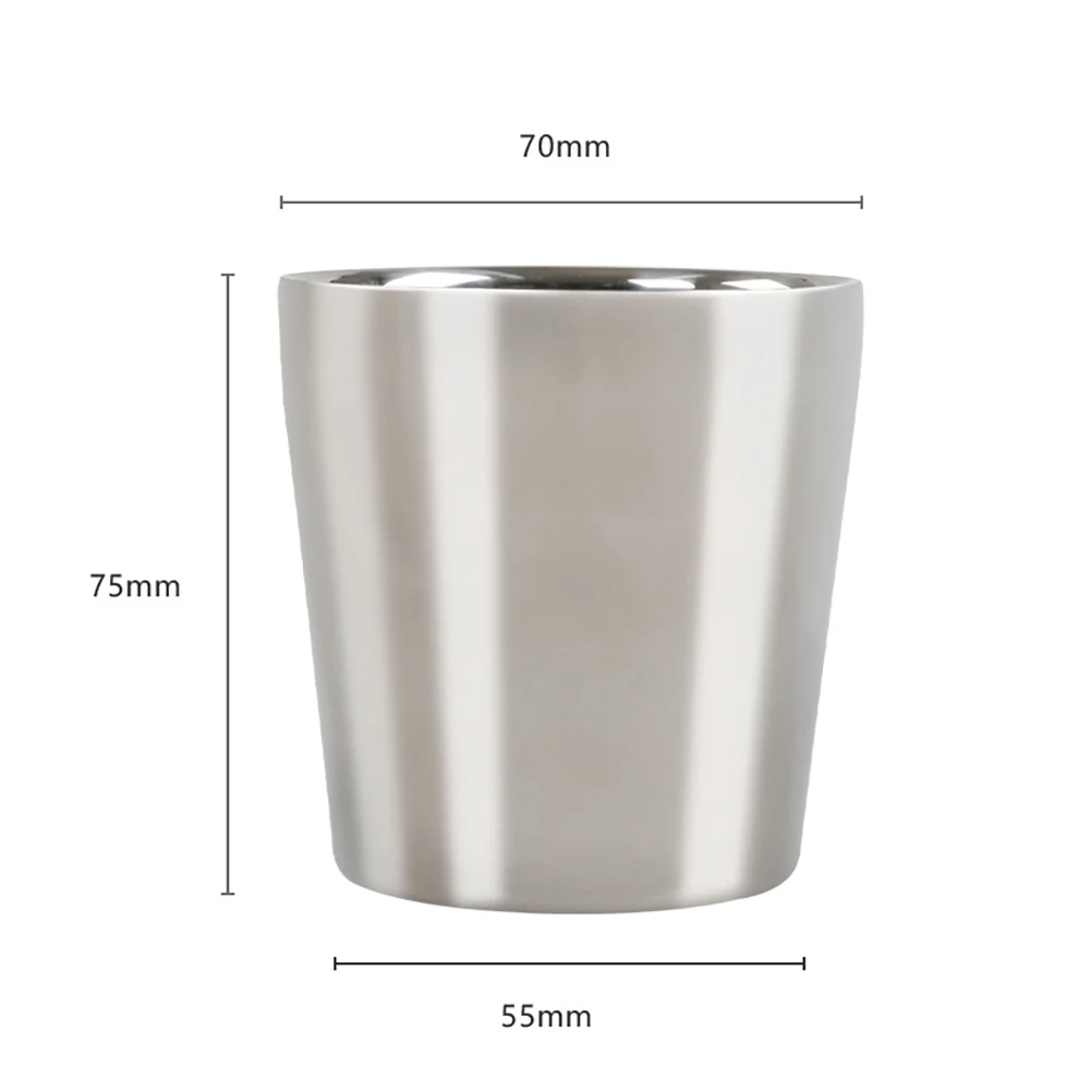 Double-wall SUS304 Stainless Steel Cup Tumbler 6.16oz Mug Cup For Outdoors Party Camping Backpacking Picnic Wholesale