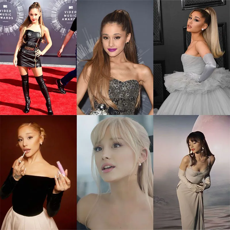 63 قطعة ملصقات المغني أريانا غراندي وسادة جذع الثلاجة مقاوم للماء أنيمي ملصقات أنيمي الشكل صورة اللعب ملصق هدية