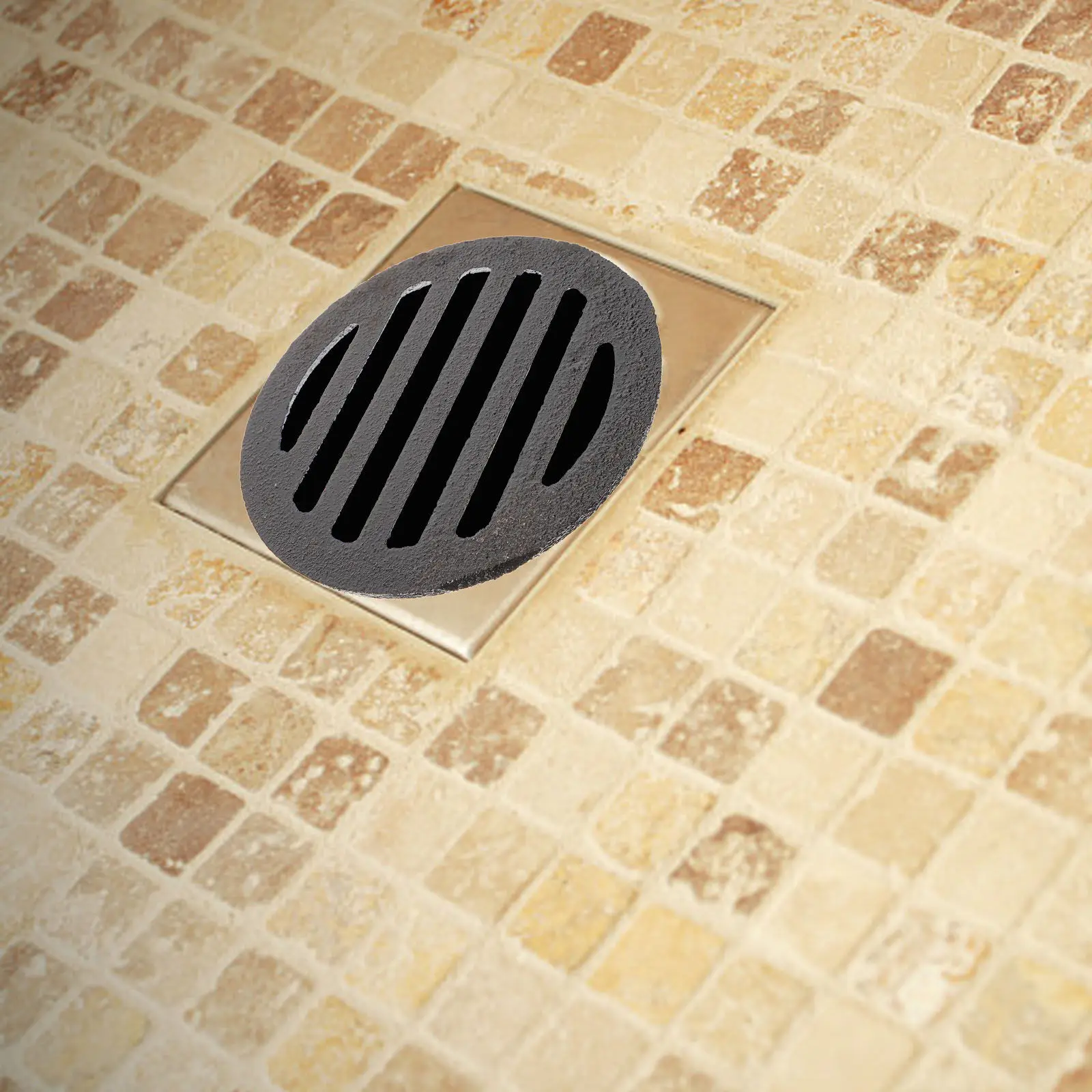 

Крышка для напольного слива круглая 10 см, чугунная, с защитой от запаха, фильтр для волос, для ванной, кухни, душа, для дома и улицы