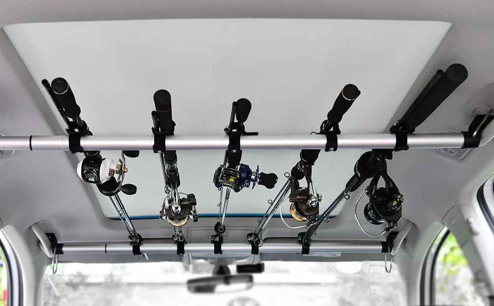 Ausleger Angeln 6 stücke Auto Angelrute Halter Starken Gürtel für Fahrzeug Bar Stangen Rack Tragbare Pole Strap Angeln Werkzeuge Zubehör – Detail 1