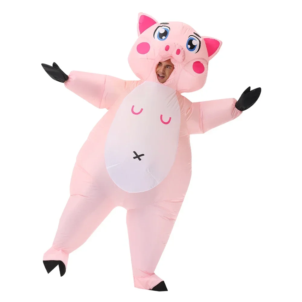 

Inflatable Pig Costume Christmas Costumes Fancy Dress Masquerade Funny Cosplay Party Clothes For Adult Stage Performance Props