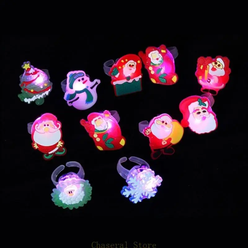E7ce verlichte ring ring flitsende feest led broche gloeiend in donkere meisjes gloeiende speelgoed