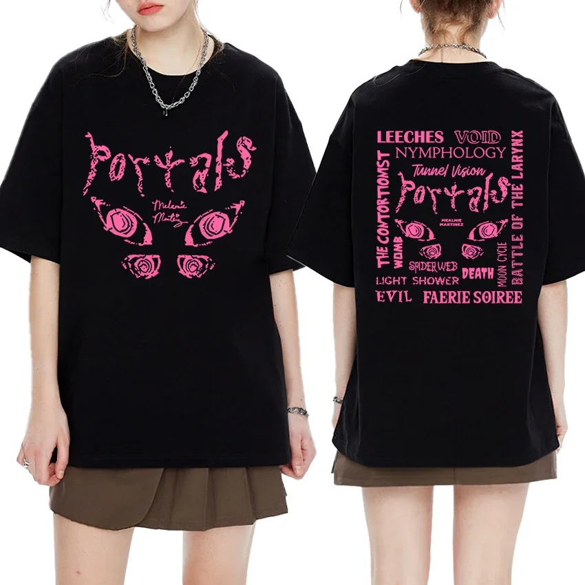 

Hot Singer Melanie Martinez Portals Music Album Graphics T-shirt 2025 Men Women vintage Oversized Tops Unisex short sleeve Tees