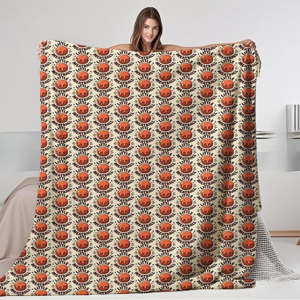 

Flannel Bed Blanket Little Meatball Cute Baby For Dormitory Guest Room European Classical Throw Blanket Odor-resistant Durable