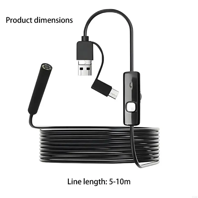 2025 عدسة جديدة غير منفذة للكاميرا مقاس 8 مم لصيانة الأنابيب الميكانيكية #6