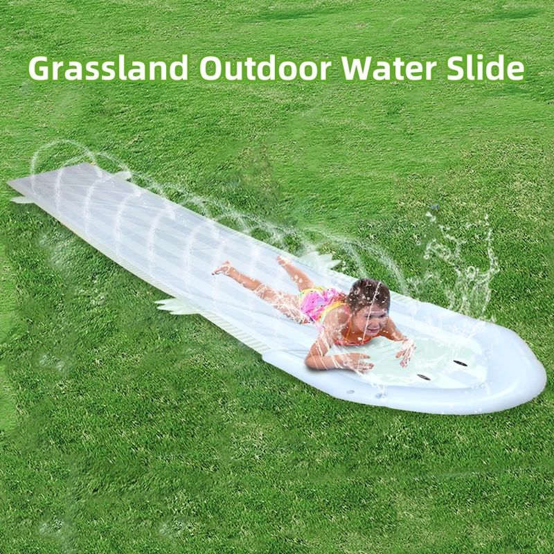 Outdoor waterglijbaan achtertuinen gazon vrije tijd spelen speelgoed waternevelmat voor kinderen enkele persoon