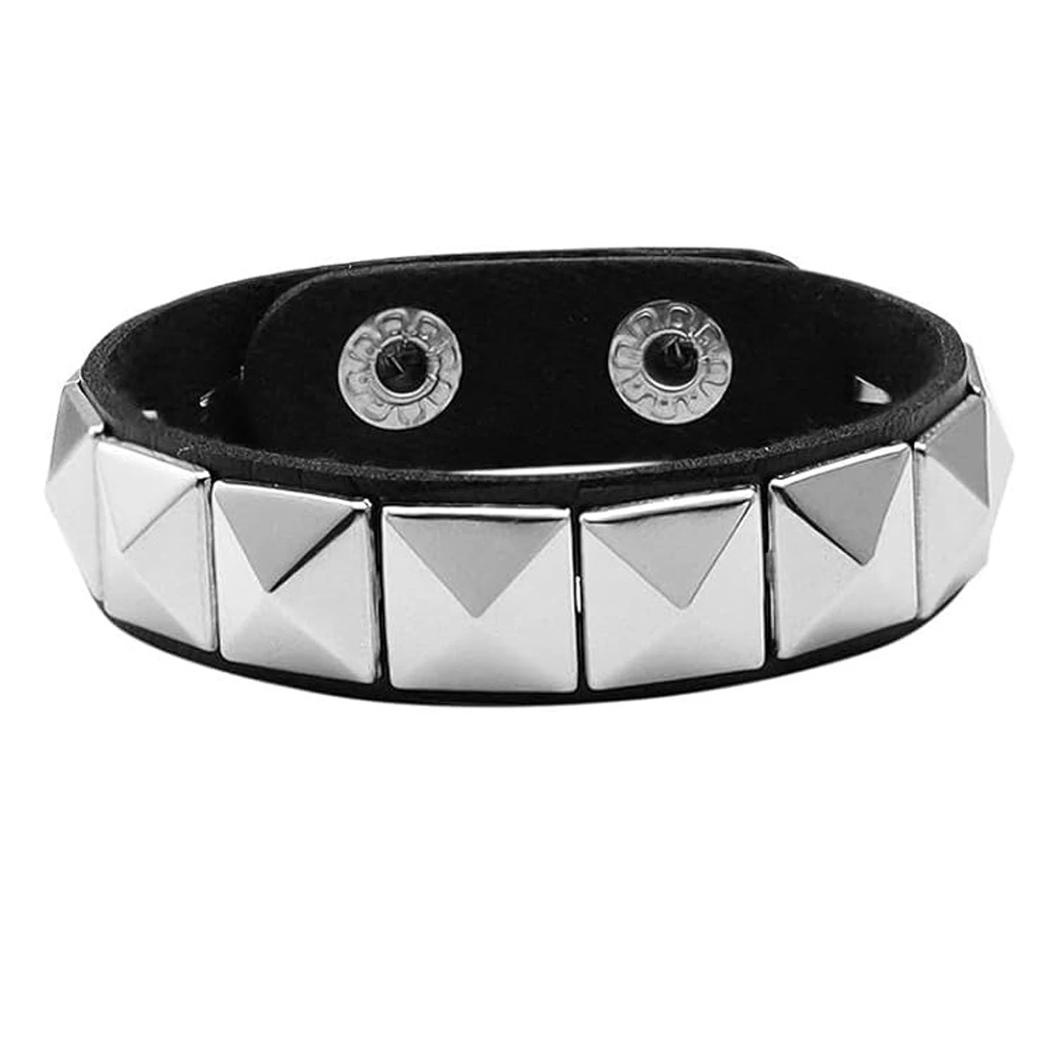 Layered Star Goth Necklace & Emo Studded Bracelets Set, Unisex