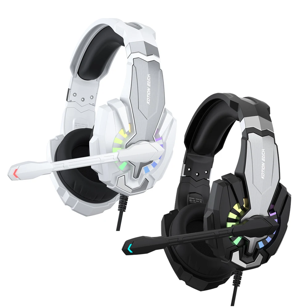 Gaming Headset with Mic Dynamic RGB/In-line control For PC PS4 PS5 Gaming Headphones 3.5mm USB Headphones for Laptop Computer