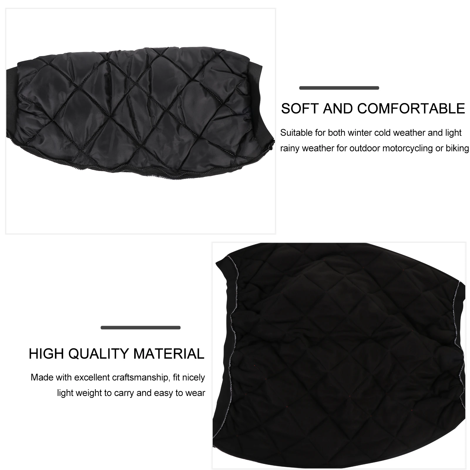 

1 Pair Windproof Warm-Keeping Knee Sleeves For Motorcycle Biking Winter Sports Protective Gear Lightweight Comfortable Pads