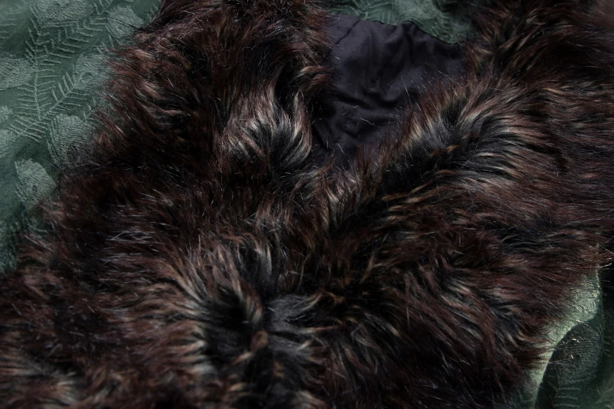 سترة قطنية مطبوعة عرقية عتيقة، معطف مبطن كبير الحجم مع ياقة فرو للنساء، ملابس خارجية بوهيمية شتوية دافئة بأربطة #4