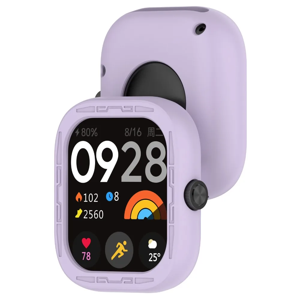 Funda de silicona para Redmi Watch 4, marco Protector suave, Protector de pantalla antiarañazos, accesorios de reloj inteligente