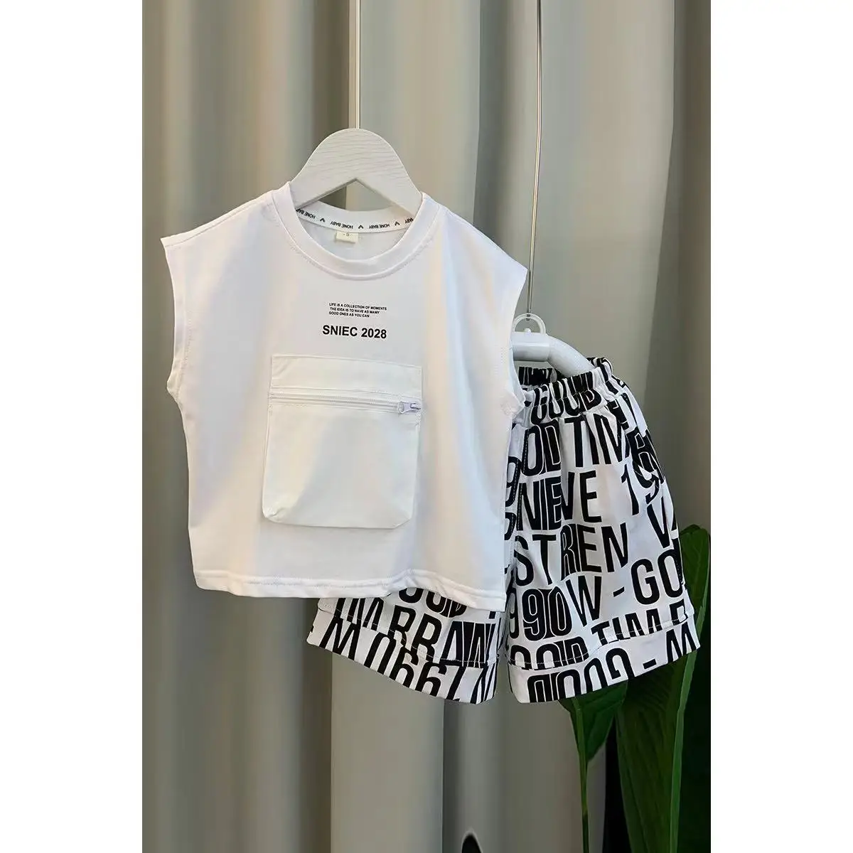 Boutique Summer Baby Boy Clothes Sets New Kids Designer Fashion Cotton Pocket Shirts+Letter Shorts 2pcs Suits Korean Boys Outfit