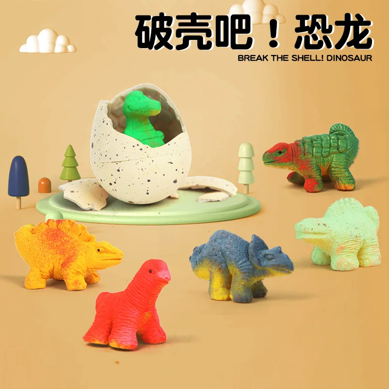 Nieuwe simulatie dinosauruseieren kunnen worden doorweekt in water om schattige dieren dinosaurus verrassingsdoos uitbroeden kinderen puzzelspeelgoed te breiden