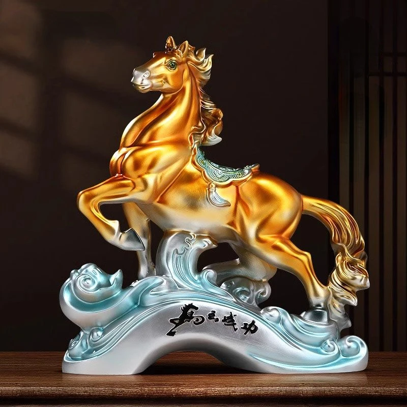 

Immediate Success Zhaocai Wealth Attract Horse Ornaments Home Living Room Foyer Office Wine Cabinet Decor Company Opening Gift