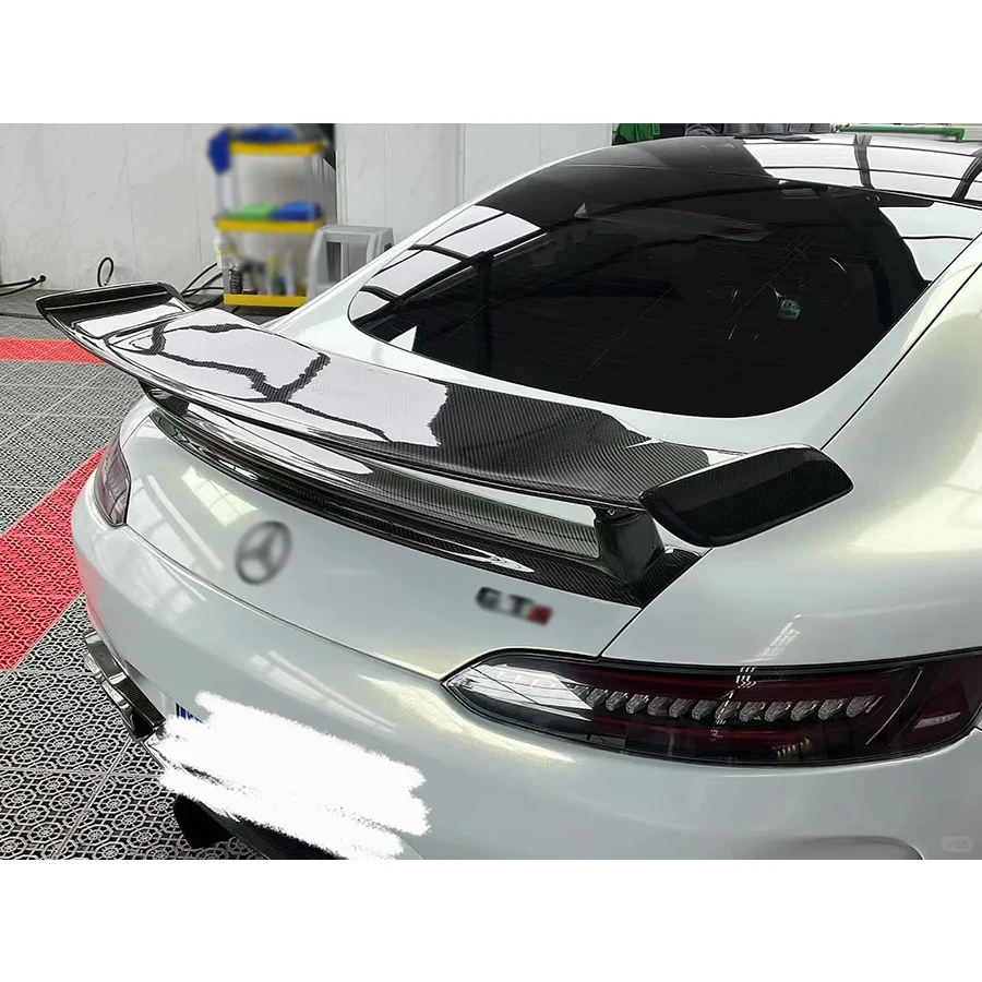 لمرسيدس بنز AMG GT43 GT50 GT53 GT63 ألياف الكربون الذيل زعانف الخلفية الجذع المفسد دليل الجناح كلبشة اكسسوارات السيارات طقم الجسم #5