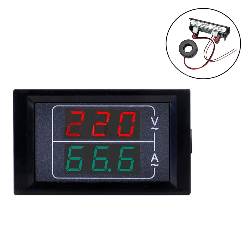 Mini Digital Voltmeter Ammeter AC50-500/0-600v LED Display Ampere Meter Amperemeter Tester