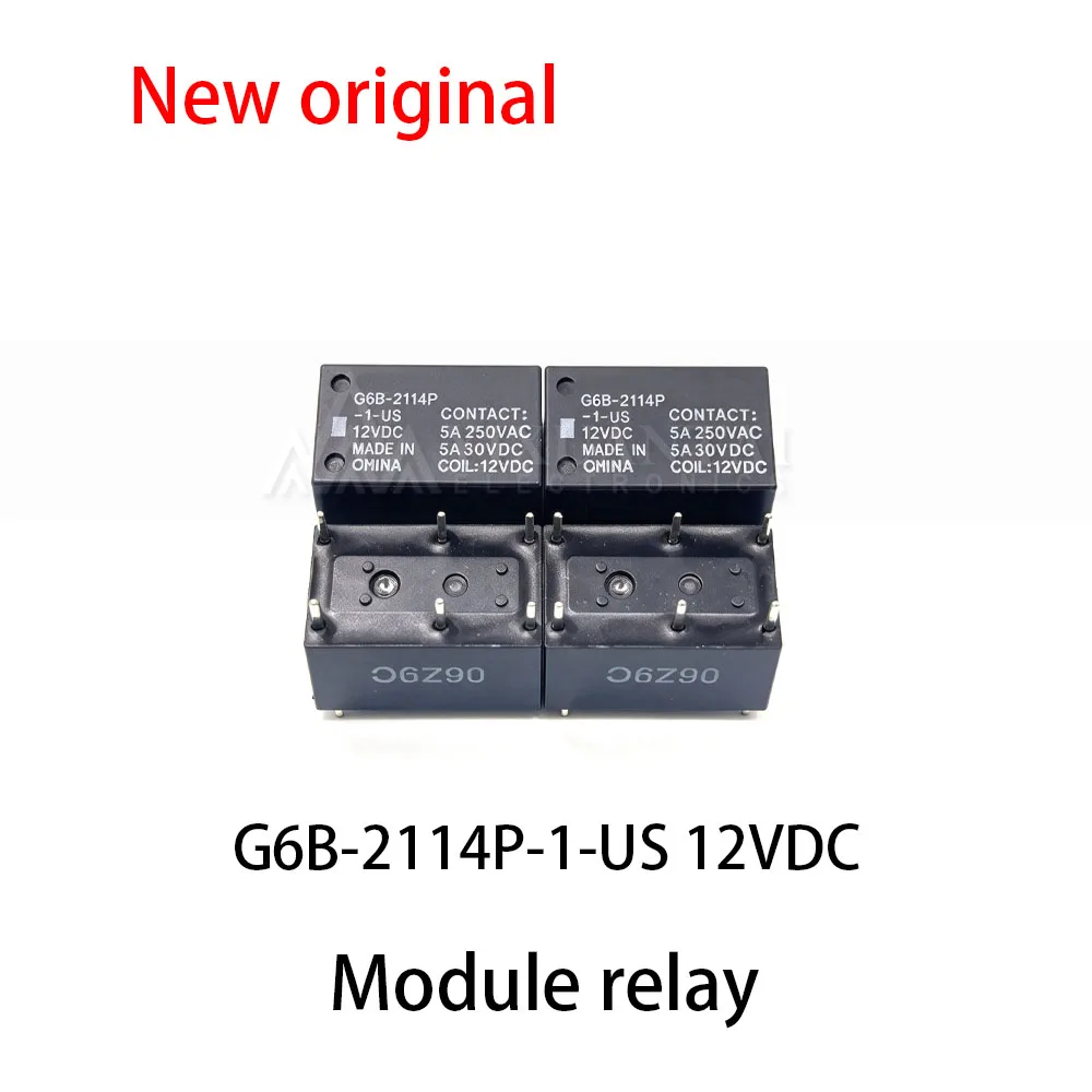 5pcs~10Pcs G6B-2114P-1-US 12VDC Relay 12V 6-pin 5A