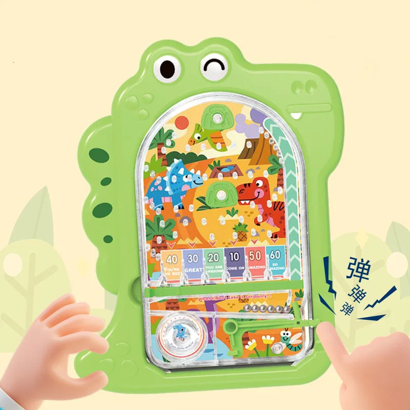 1pcs Children Cute Fun Dinosaur Pinball Machine Toys Parent-child Interaction Mini Catapult Pinball Puzzle Boys Girls Game Toys