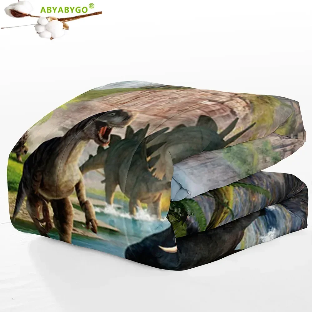 3D Hot Sale Bedding Soft Dinosaur Comforter Set Twin Queen King Jurassic Comforter Microfiber Duvet Blanket for Four Seasons