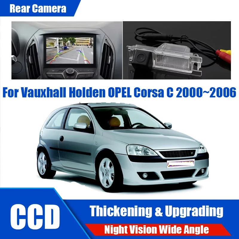 

Автомобильная камера заднего вида для Vauxhall Holden OPEL Corsa C 2000 ~ 2006 CCD Full HD камера ночного видения резервная парковочная камера