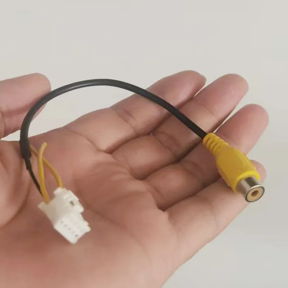 10-Pin RCA Video Cable or 4-pin/6-pin USB Cord for Android Radio Accessories Backup Camera Adapter Wiring Connector