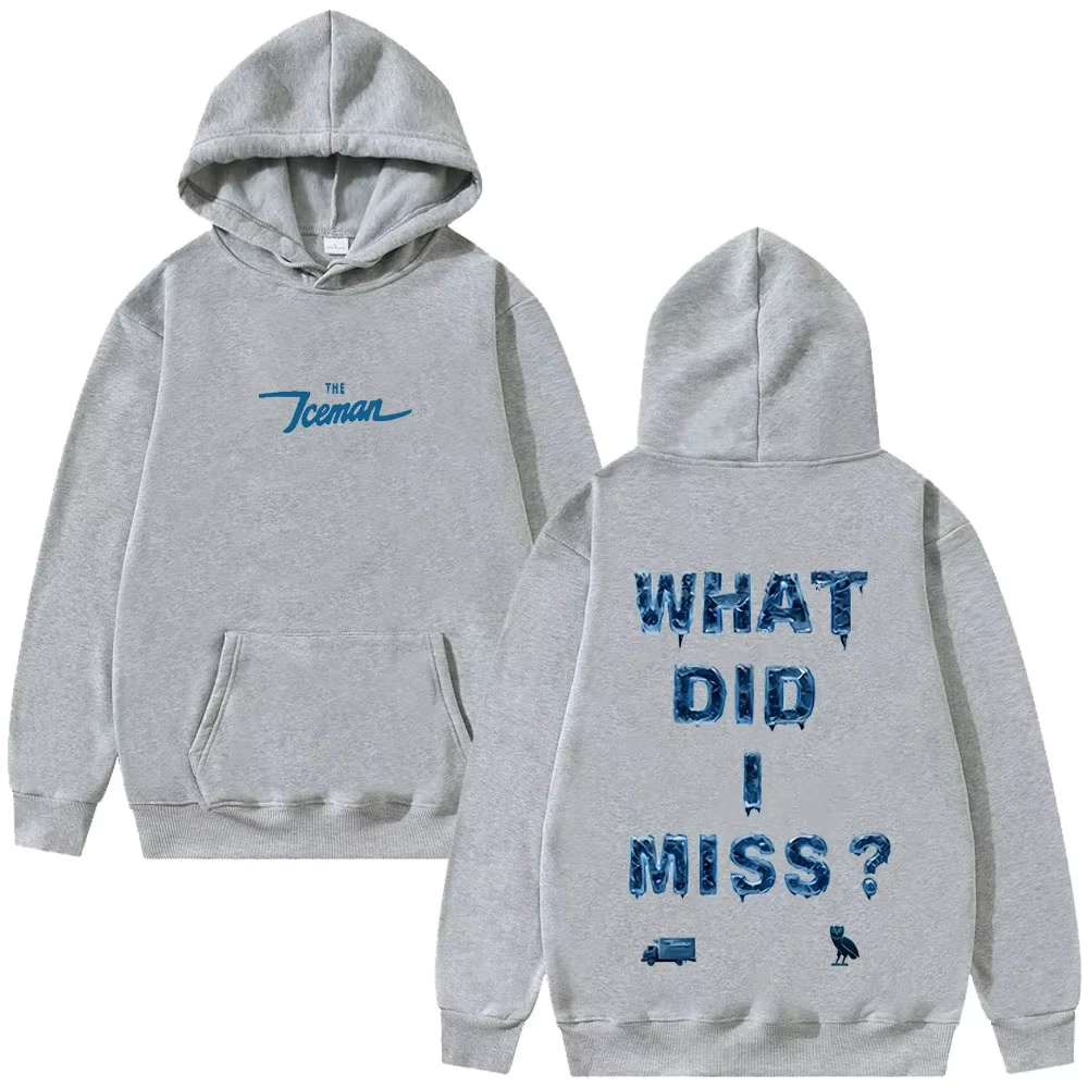 Rapper Drake What Did I Miss Impressão gráfica Hoodie Homens Mulheres Hip Hop Moda Pulôver Hoodies Moletom Vintage Masculino