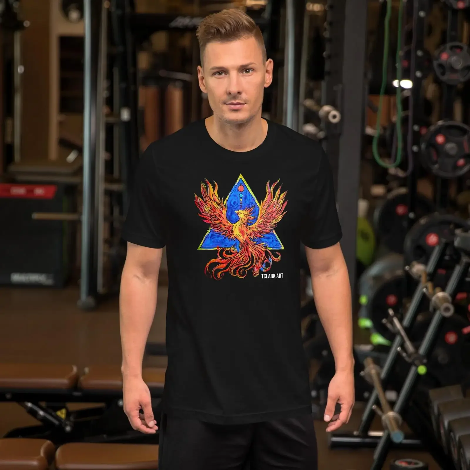 Bold FORGED IN FIRE Phoenix T Shirt Motivational Fantasy unisex Inspirational Clothing Mystical Bird Art vintage Washed graphic