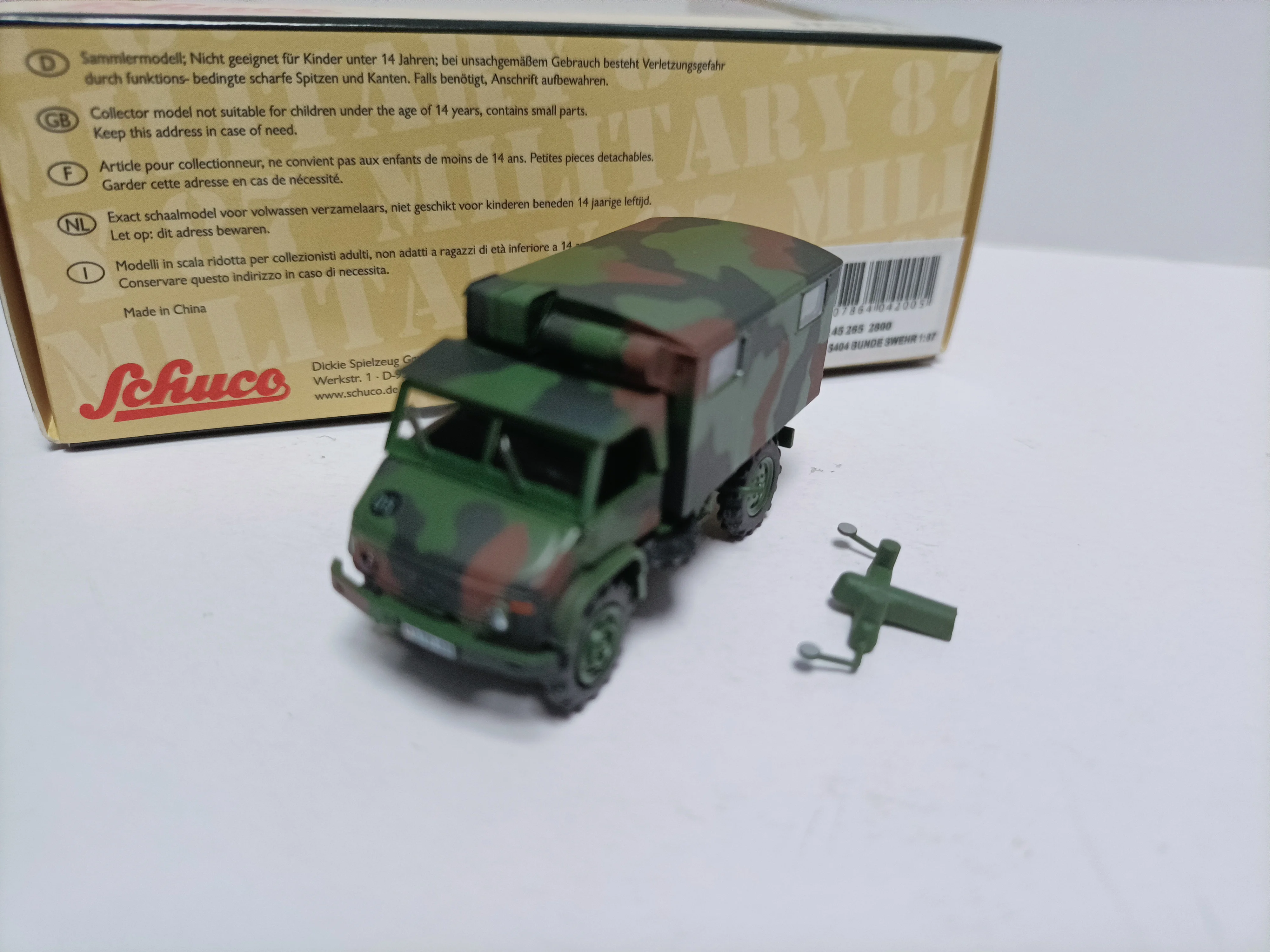 Schuco 1 87 Nimoc Benz Armored Troop Carrier Unimog 5404 Hardtop Car Model