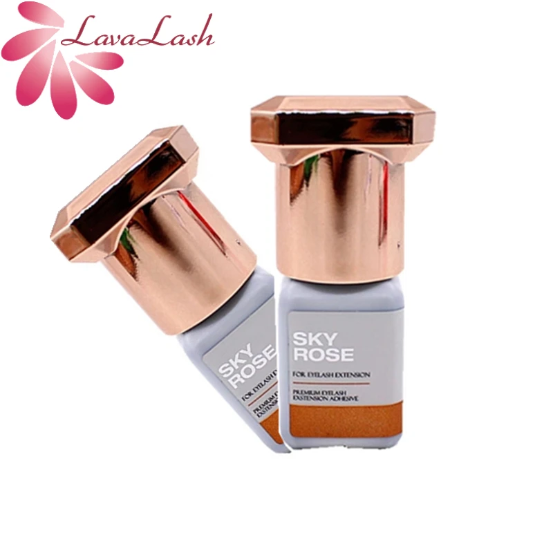 2/5/10 Bottles Sky Rose Glue for Eyelash Extension 5ml Korea Original False Lash Sky Glue Fast Drying Makeup Tools Wholesale