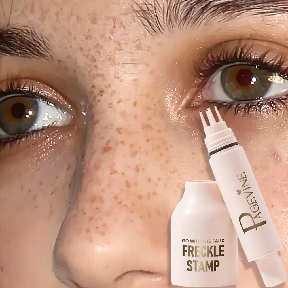 Stempelstift für Gesichtsflecken, natürliches Make-up für Sommersprossen, dunkle Flecken, Muttermale, wasserfest, nicht leicht verblassender Concealer, weibliche Konturierung