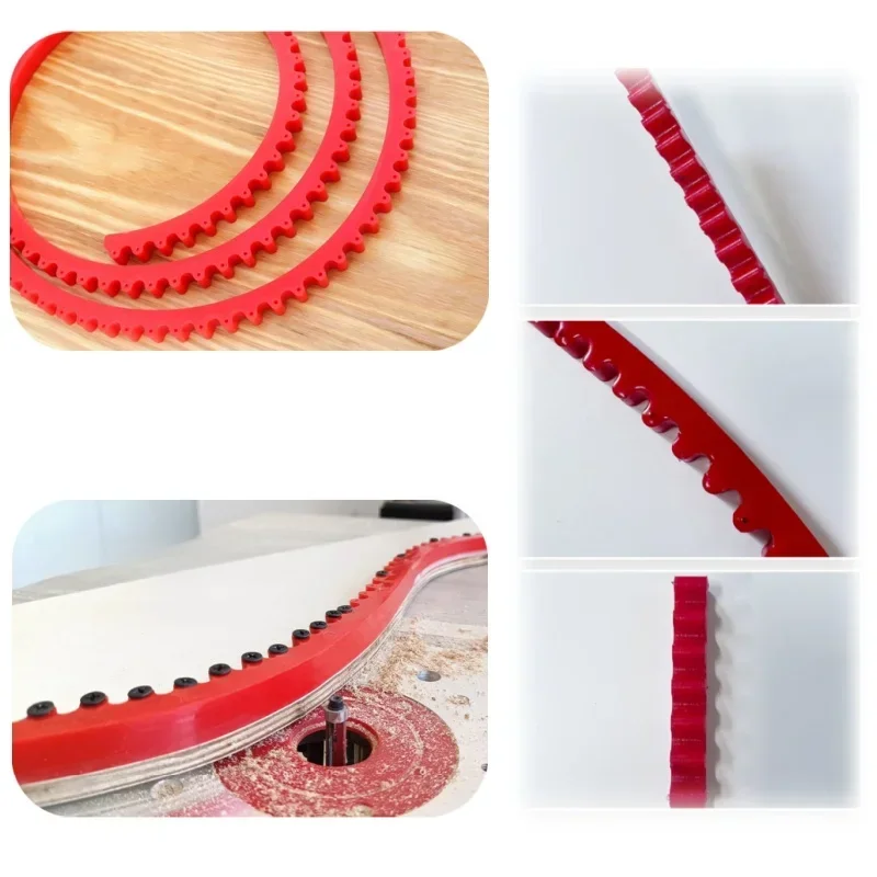 1M/2M Woodworking Gear Driven Profiling Strip, Flexible Curve Template Adjustable Shape Contour Woodworking Tool Guide