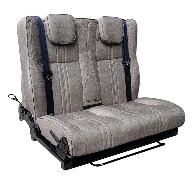 

3-Person Leather PU Triple Fold Folding Comfortable Modified Car Seat RV MPV Van RV