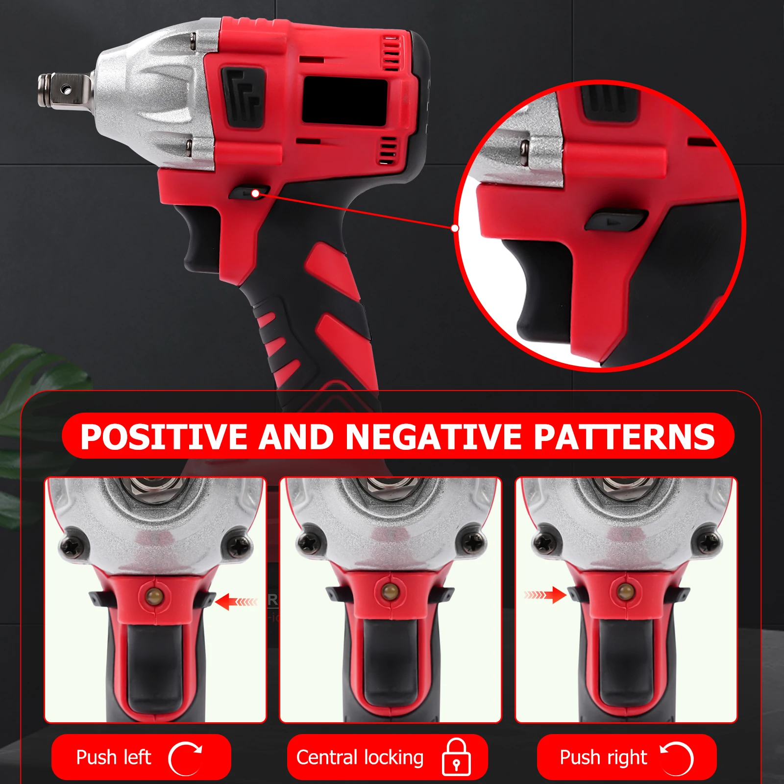 DEWIN Бесщеточный электрический ударный гайковерт 1200N.M Отвертка Аккумуляторный ключ PowerTool для грузовика Makita/Dewalt 18 В Аккумуляторный штифт ЕС