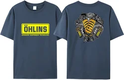 Men's T-Shirt Ohlins Sports Racing T-Shirt Reversible Shock Ohlins RXF34 M.2 Men's T-Shirt Printed Comfort Tee