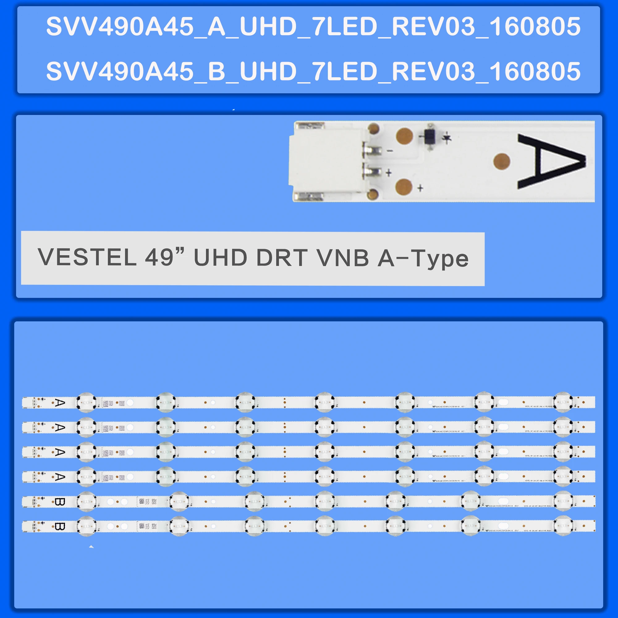 

Лента светодиодной подсветки для 49UB7750 49UB7800 49UB8300 49UB8600 49UD8350 49UD8380 49UD840 49UD8400B 49UD8800 49UD8860 49UHD268P