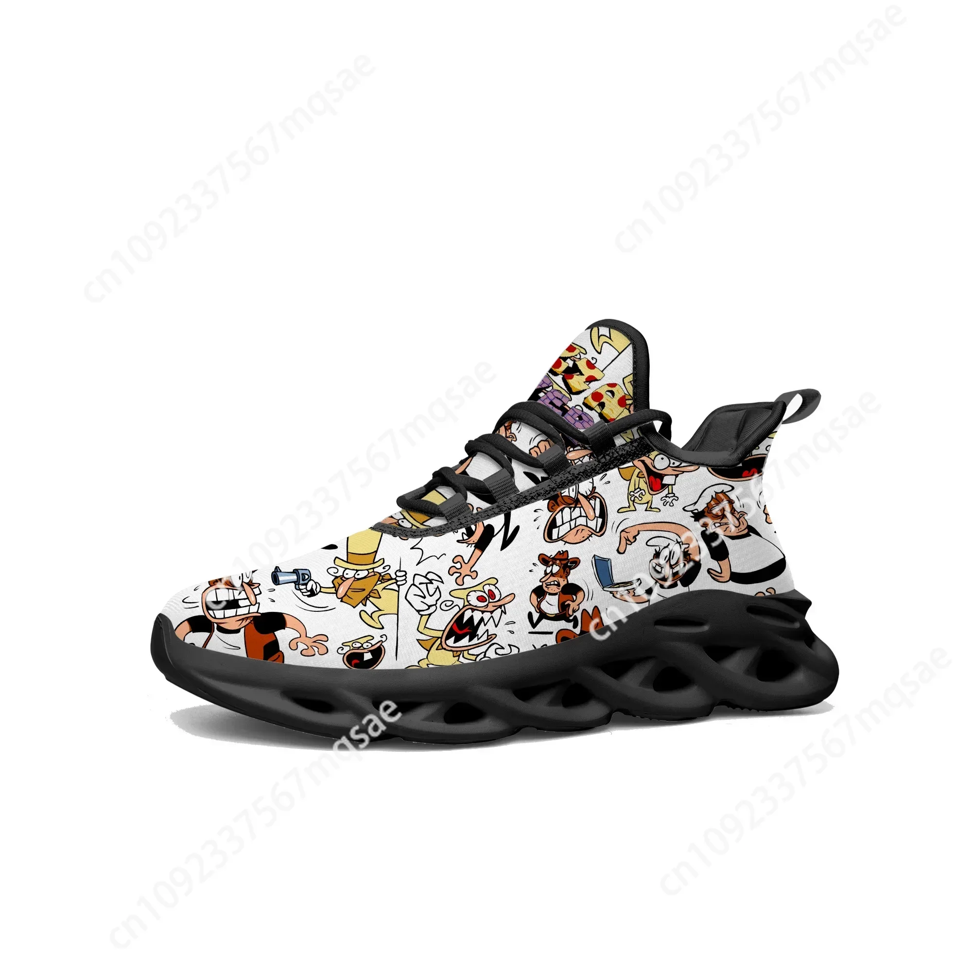 

Pizza Tower Flats Sneakers Cartoon Game Mens Womens Teenager Sports Running Shoes High Quality Fashion Tailor Made Lace Up Shoes