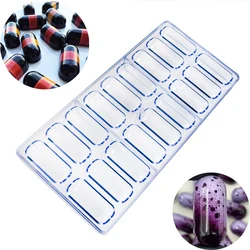 Ellipsoid Shape Polycarbonate Chocolate Mold For Baking Chocolate Factory Cake Candy Mold Confectionery Tool Bakeware