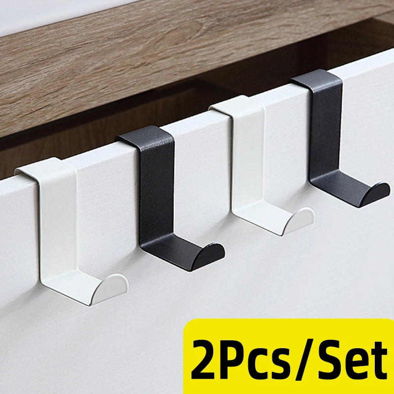 

Z-Shaped Bathroom Cabinet Door Hook Stainless Steel Door Rear Hanger Keychain Coat Hook Home Kitchen Accessories Organizer Tool