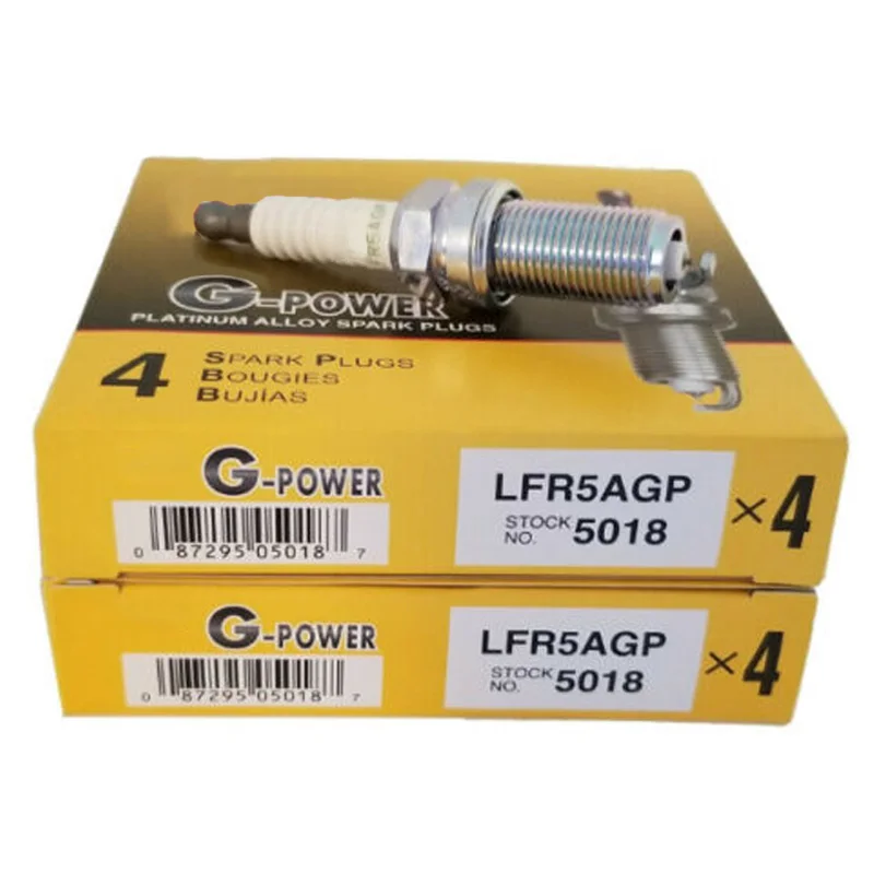 4/6pcs Platinum Spark Plug LFR5AGP 5018 is suitable for RAV4 High Lander K5 Smart Run Tealina ix35 Sega