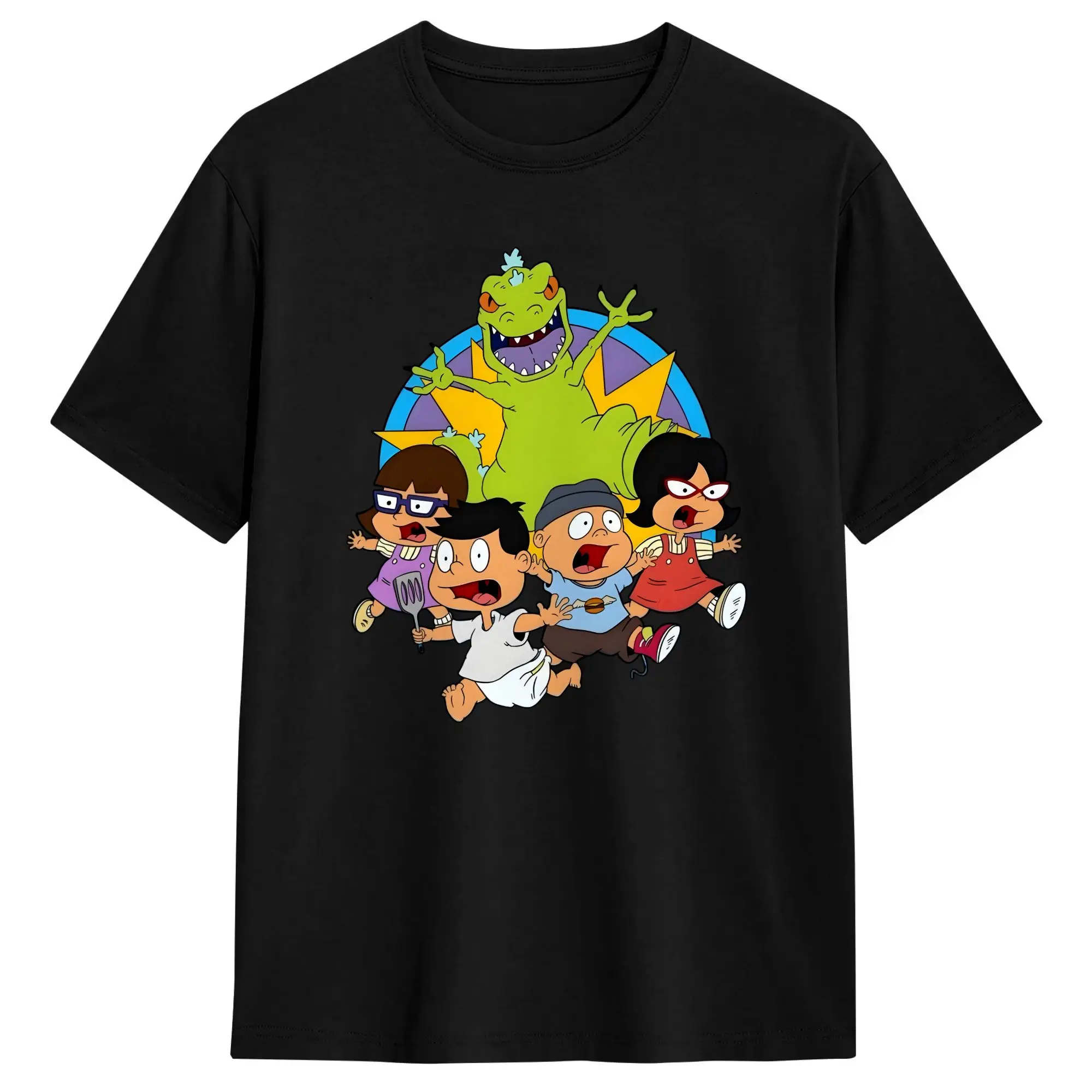 Men's R-Rugrat T Shirt Belcher Babies Mashup Cotton Clothes Funny Short Sleeve Round Neck Tees Plus Size T-Shirt