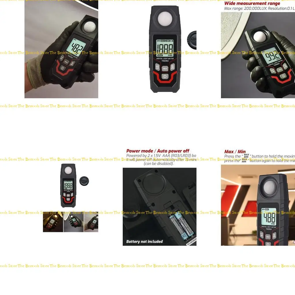 12PF Advanced Digital Light Meter Measurement Tool for Measuring in Different Setting with Wide Measuring Ranges