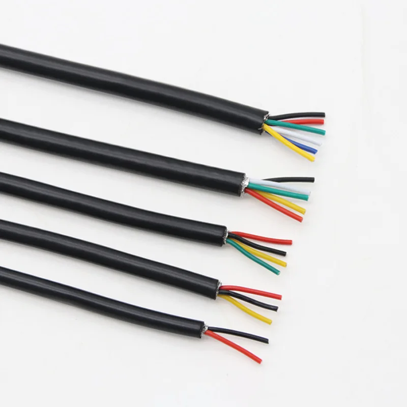 1 м 26 24 22 AWG UL2464 электронный провод кабель 2-25 сердечников двойное экранирование изоляция ПВХ медный Луженый сигнальный кабель