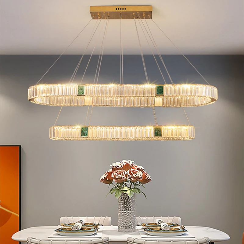 

Home Decorationpendant Lights Luxury Crystal Living Room Chandelier Dining Room Pendant Lamp Ceiling Light Indoor Lighting