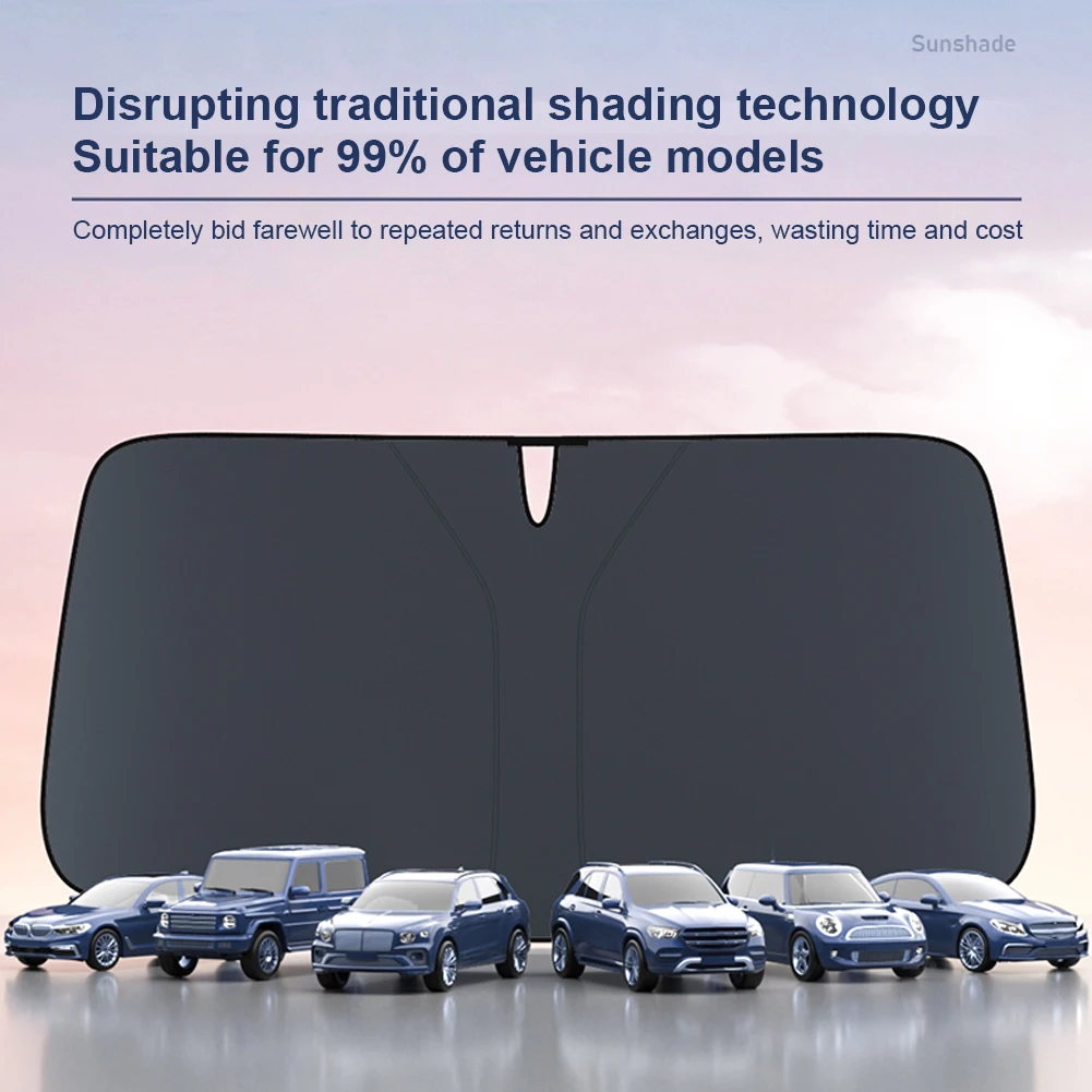 

Солнцезащитный козырек на лобовое стекло, инфракрасный защитный козырек на переднее окно, зонтик, УФ-светоотражающий автомобильный солнцезащитный козырек с серебряным покрытием для авто внедорожника, грузовика