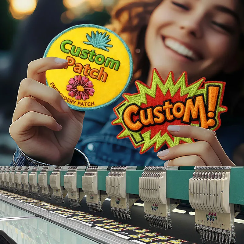 

Custom Embroidered Iron On Patches For Clothes Personalized Patch Embroidery Name Patch Customized Logo For Clothes Jacket DIY