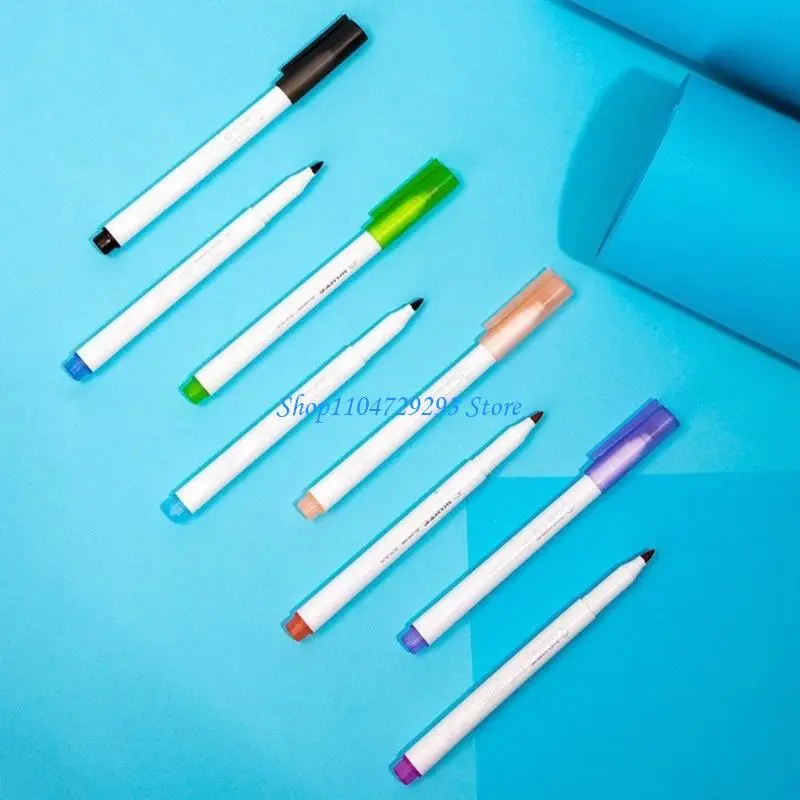 

Y2GD 8 Color Whiteboard Marker Refillable Colored Marker Quick Drying Whiteboard Pen